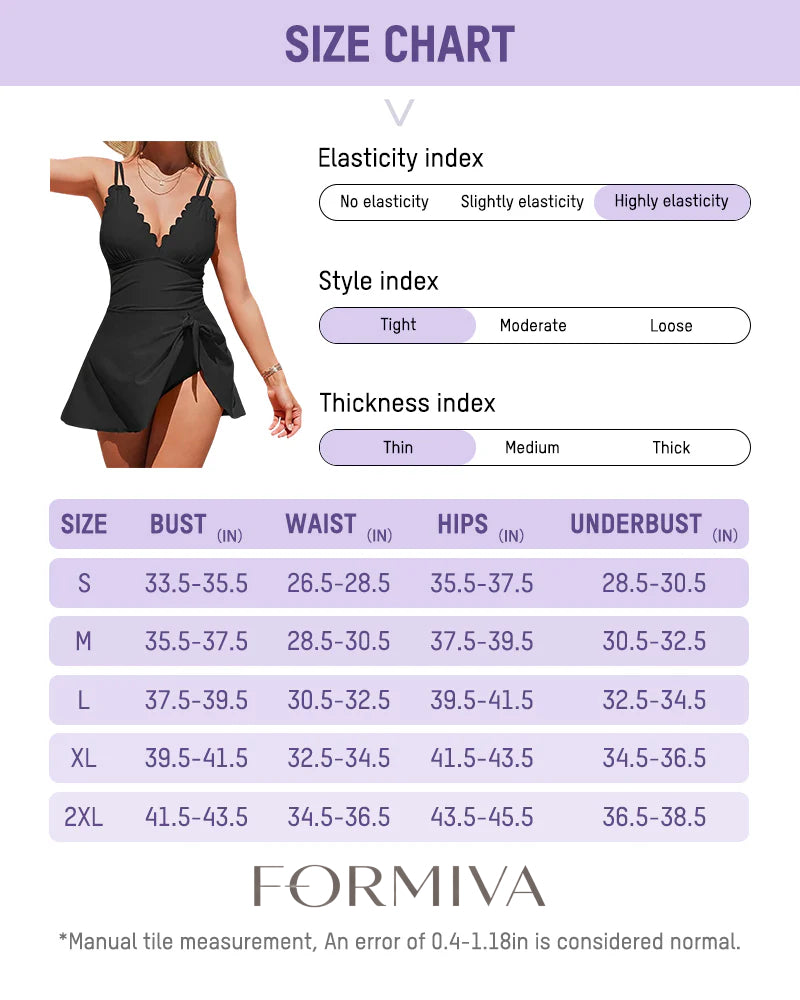 Formiva® Women’s Tummy Control One-Piece Swimdress