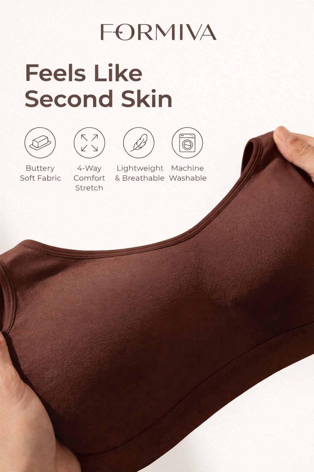 Formiva® Wireless Bras for Women No Underwire – Small to Plus Size Bralettes with Support and Natural Lift