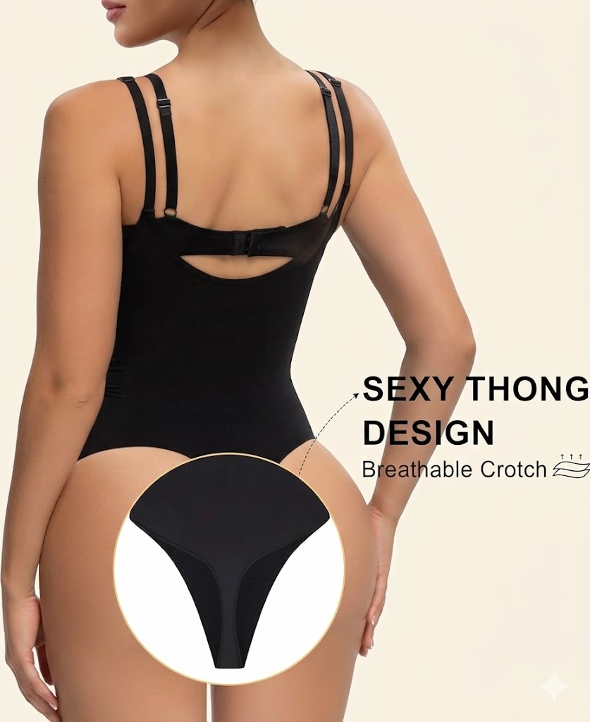Formiva® Open Bust Shapewear Tummy Control Bodysuits for Women Seamless Compression High Waisted Body Shaper