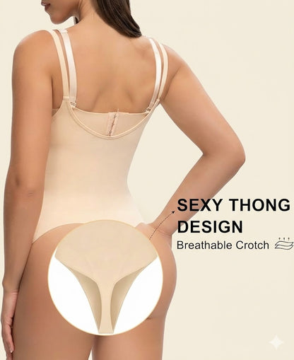 Formiva® Open Bust Shapewear Tummy Control Bodysuits for Women Seamless Compression High Waisted Body Shaper