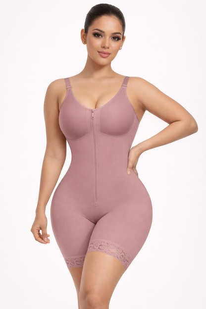 Formiva® Fajas Colombianas Moldeadoras Postpartum Shapewear for Women Tummy Control Butt Lifter Body Shaper with Zipper Crotch