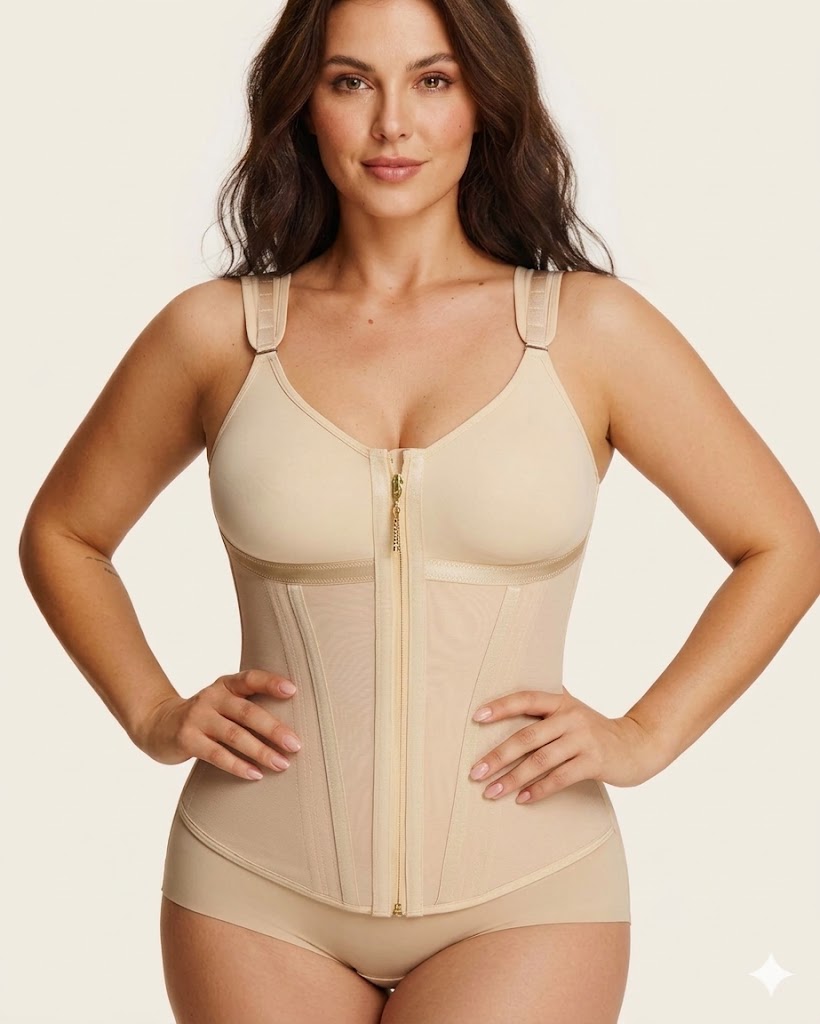 Formiva® Double-Layer Tummy Control Waist Shaper Girdle With Bra