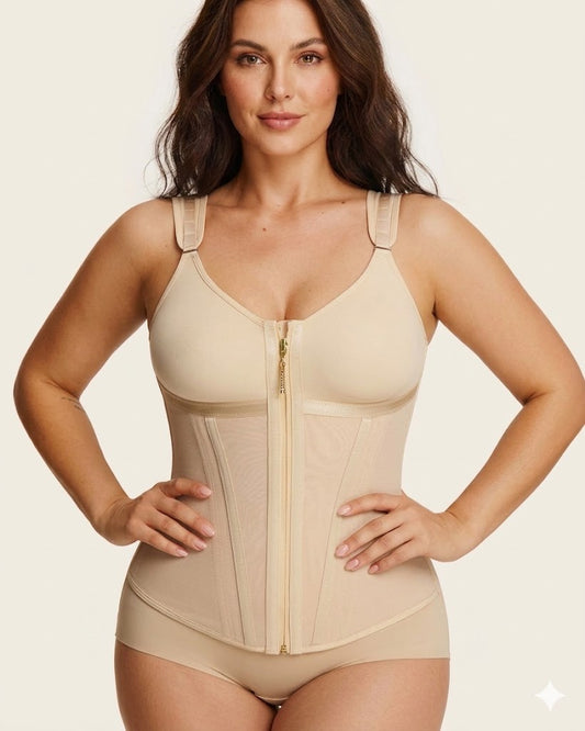 Formiva® Double-Layer Tummy Control Waist Shaper Girdle With Bra