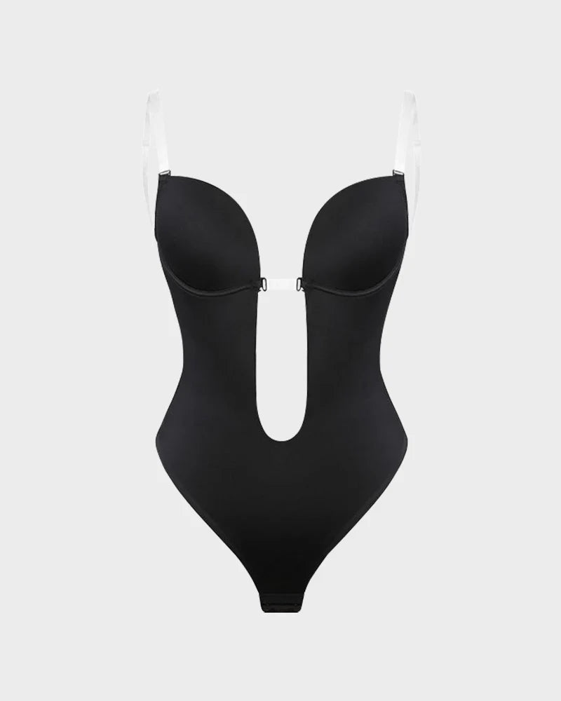 Formiva® Strapless U Plunge Thong Bodysuit