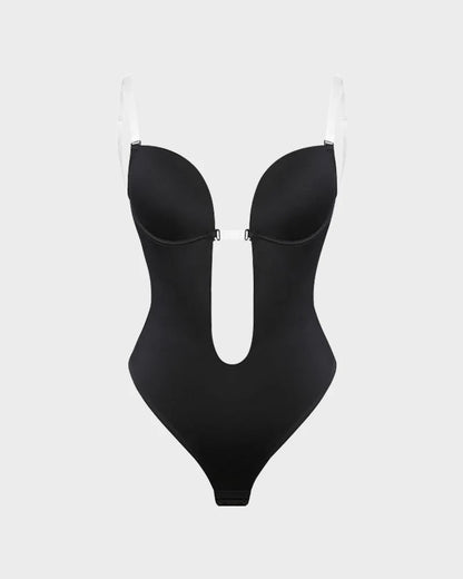 Formiva® Strapless U Plunge Thong Bodysuit
