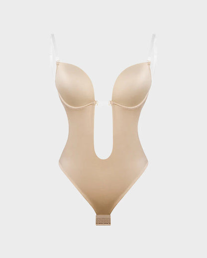 Formiva® Strapless U Plunge Thong Bodysuit
