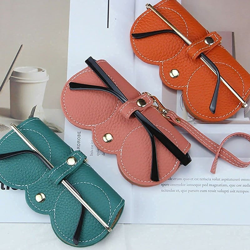 Soft PU Leather Sunglasses Bag