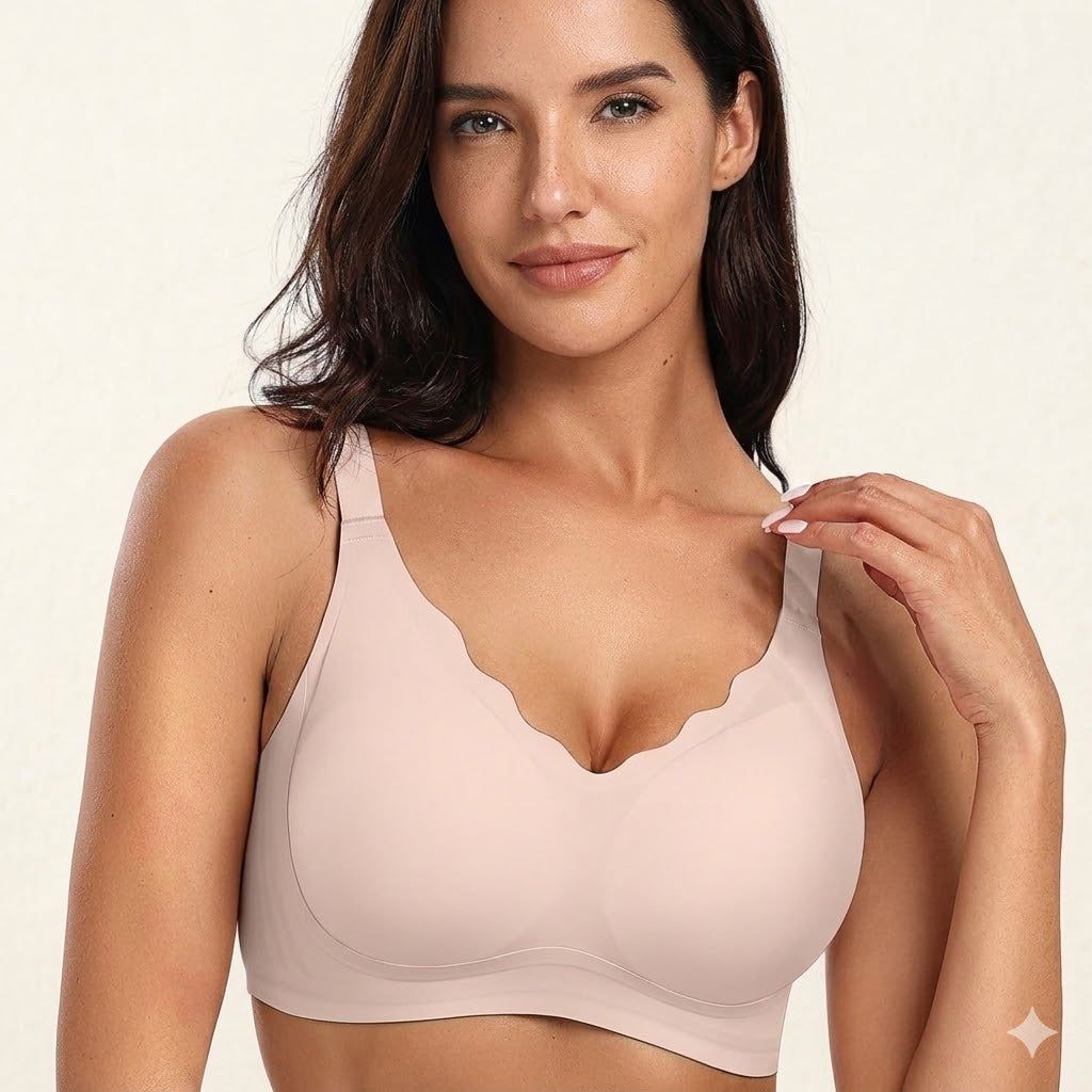Formiva® Jelly Bras for Women No Underwire with Support - S-2XL Seamless Bralettes Everyday Comfort Tshirt Padded Bra