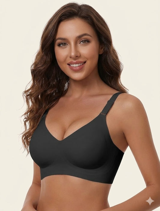 Formiva® Comfortable Seamless Full Coverage Bra for Women Wireless Bras with Soft Support Regular and Plus Size