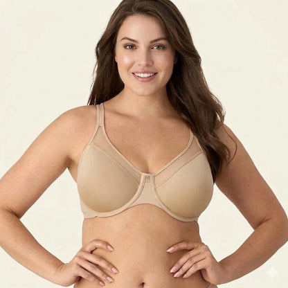 Formiva® Women's Seamless Underwire Bra, One Smooth U Smoothing Underwire Bras for Women, Convertible Straps, Ultra Light