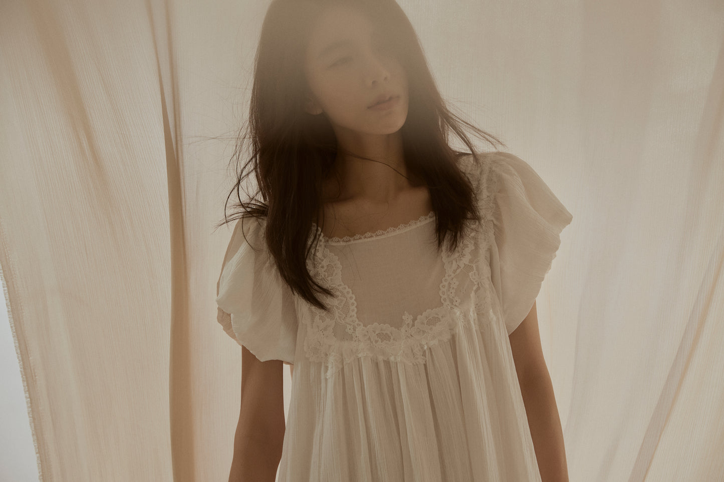 Formiva® “Moon Goddess Pact” French Lace Maxi Dress