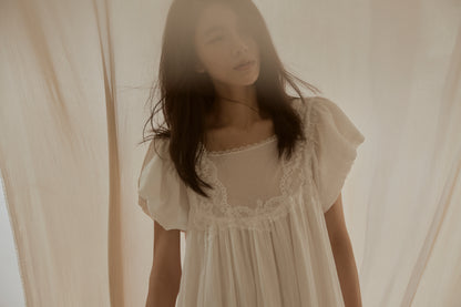 Formiva® “Moon Goddess Pact” French Lace Maxi Dress