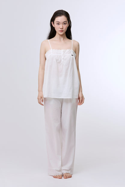 Formiva® "First Kiss" Lace Trimmed Pants and Camisole Set