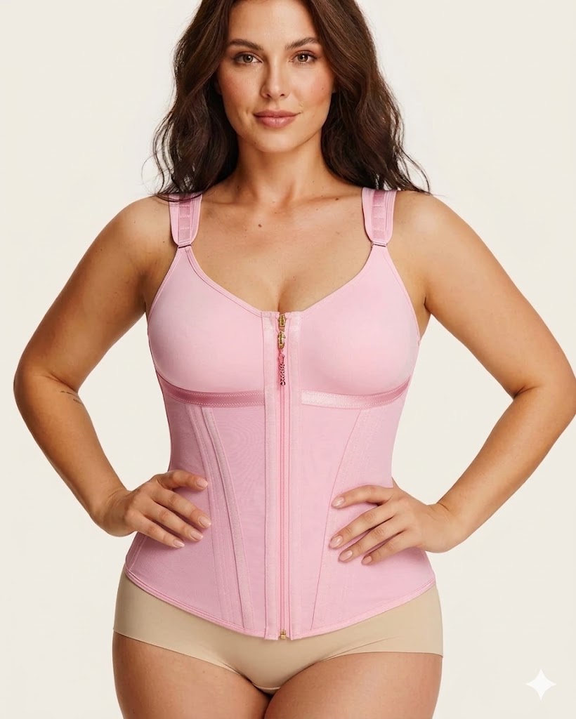 Formiva® Double-Layer Tummy Control Waist Shaper Girdle With Bra