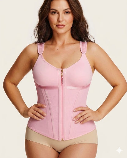 Formiva® Double-Layer Tummy Control Waist Shaper Girdle With Bra