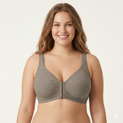 Formiva® Adjustable Front Closure Push-Up Bra Wire-Free Cross-Back, Seamless & Side Support for Daily Wear, Spring-Summer ComfoMrt Breathable Everyday Breathable Everyday Womenswear Bridal Rider Basic Minimalist ModestSkip intense workouts