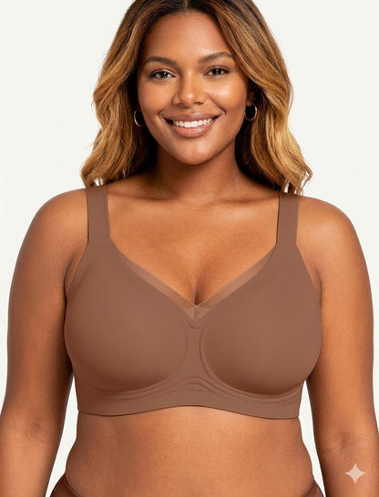 Formiva® Womens Seamless Jelly Bras No Underwire Comfort Push Up Bras Buttery Soft Wireless Bralette Full Coverage Sports Bra