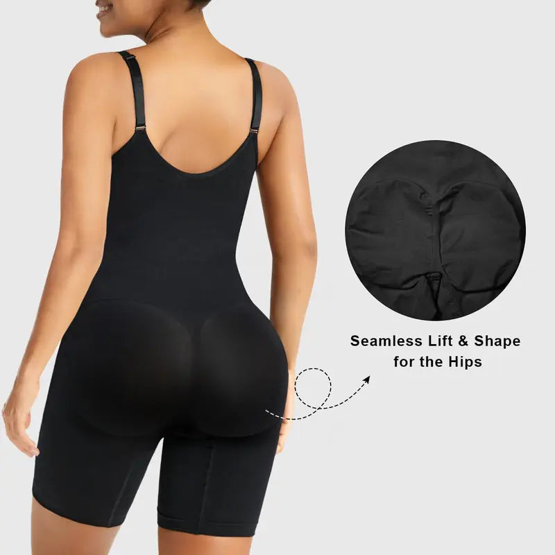Formiva® Shapewear for Women Tummy Control Bodysuits Zip-Up Comfort Ultra Stretch Fabric Customizable Fit Breathable Mesh Design Comfortable Fit