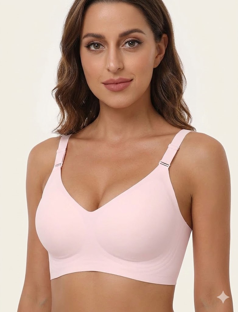 Formiva® Comfortable Seamless Full Coverage Bra for Women Wireless Bras with Soft Support Regular and Plus Size