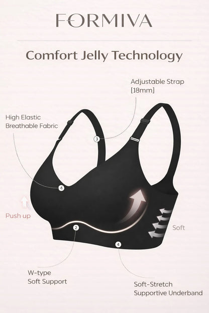 Formiva® Comfortable Seamless Full Coverage Bra for Women Wireless Bras with Soft Support Regular and Plus Size
