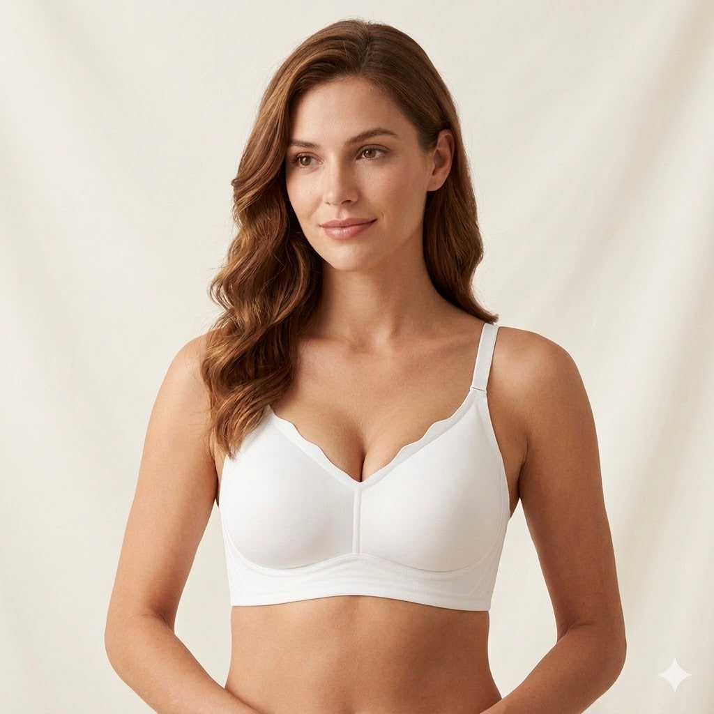 Formiva® Jelly Bras for Women No Underwire with Support - S-2XL Seamless Bralettes Everyday Comfort Tshirt Padded Bra