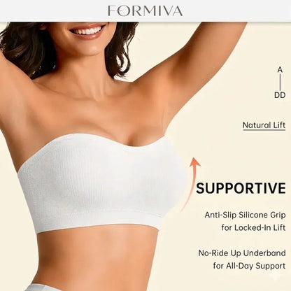 Formiva® Jelly Wireless Women Comfortable Push Up Bras Wireless Seamless Full Coverage Bra Buttery Soft Everyday Tshirt Bra