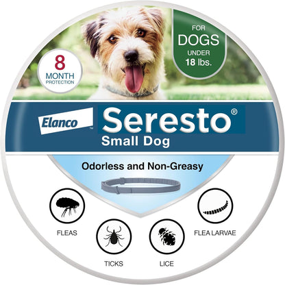 Summer Sale Seresto Flea and Tick Collar for Cats and Dogs Treatment & Prevention, Vet-Recommend, 8 Month Protection