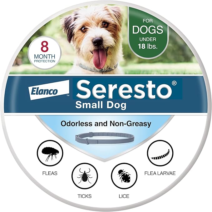 Summer Sale Seresto Flea and Tick Collar for Cats and Dogs Treatment & Prevention, Vet-Recommend, 8 Month Protection