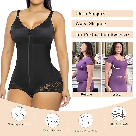 Formiva® Fajas Colombianas Moldeadoras Postpartum Tummy Control Shapewear for Women Body Shaper Girdles Compression Garment