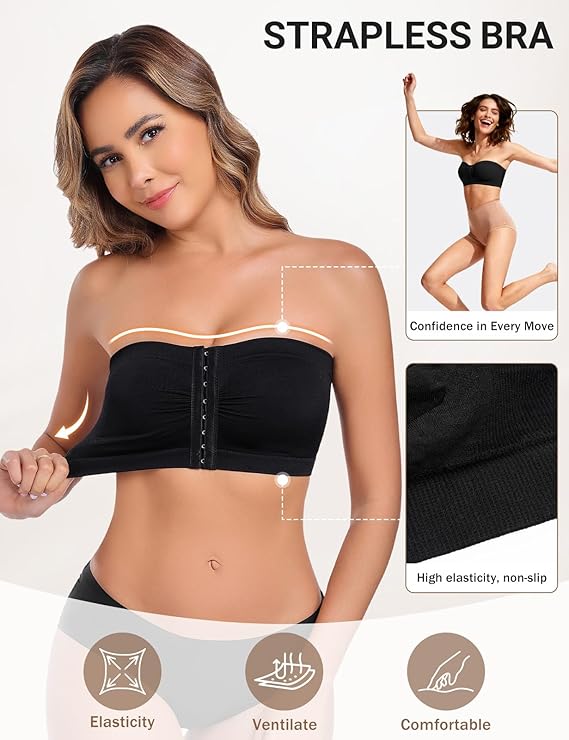 Formiva® Women's Strapless Front Closure Bra