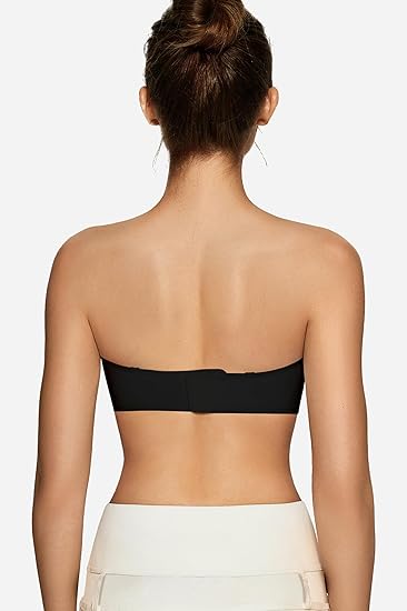 Formiva® Womens Strapless Bras Push Up Bandeau Bra Non Slip Wireless Supportive Padded Bras Seamless Comfortable Tube Bra