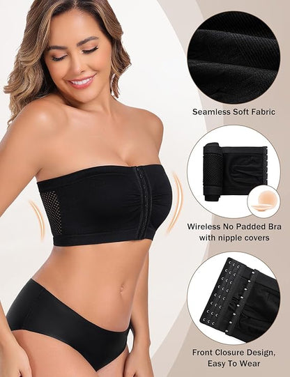 Formiva® Women's Strapless Front Closure Bra