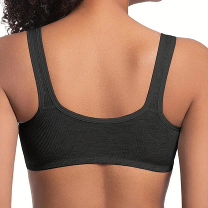 Formiva® Adjustable Front Closure Push-Up Bra Wire-Free Cross-Back, Seamless & Side Support for Daily Wear, Spring-Summer ComfoMrt Breathable Everyday Breathable Everyday Womenswear Bridal Rider Basic Minimalist ModestSkip intense workouts