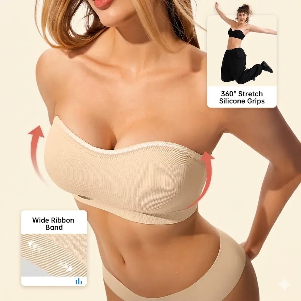 Formiva® Jelly Wireless Women Comfortable Push Up Bras Wireless Seamless Full Coverage Bra Buttery Soft Everyday Tshirt Bra