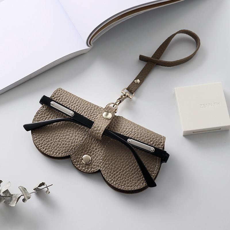 Soft PU Leather Sunglasses Bag