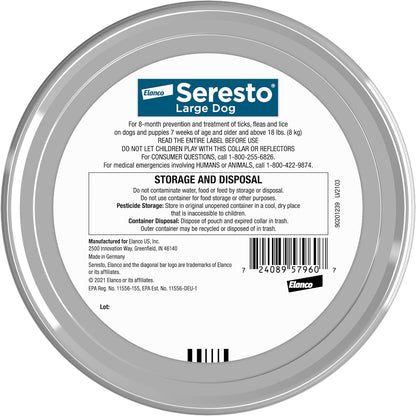 Summer Sale Seresto Flea and Tick Collar for Cats and Dogs Treatment & Prevention, Vet-Recommend, 8 Month Protection