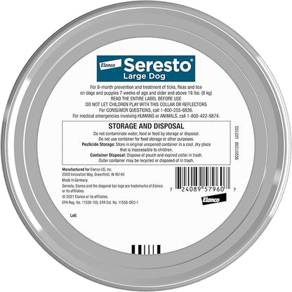 Summer Sale Seresto Flea and Tick Collar for Cats and Dogs Treatment & Prevention, Vet-Recommend, 8 Month Protection