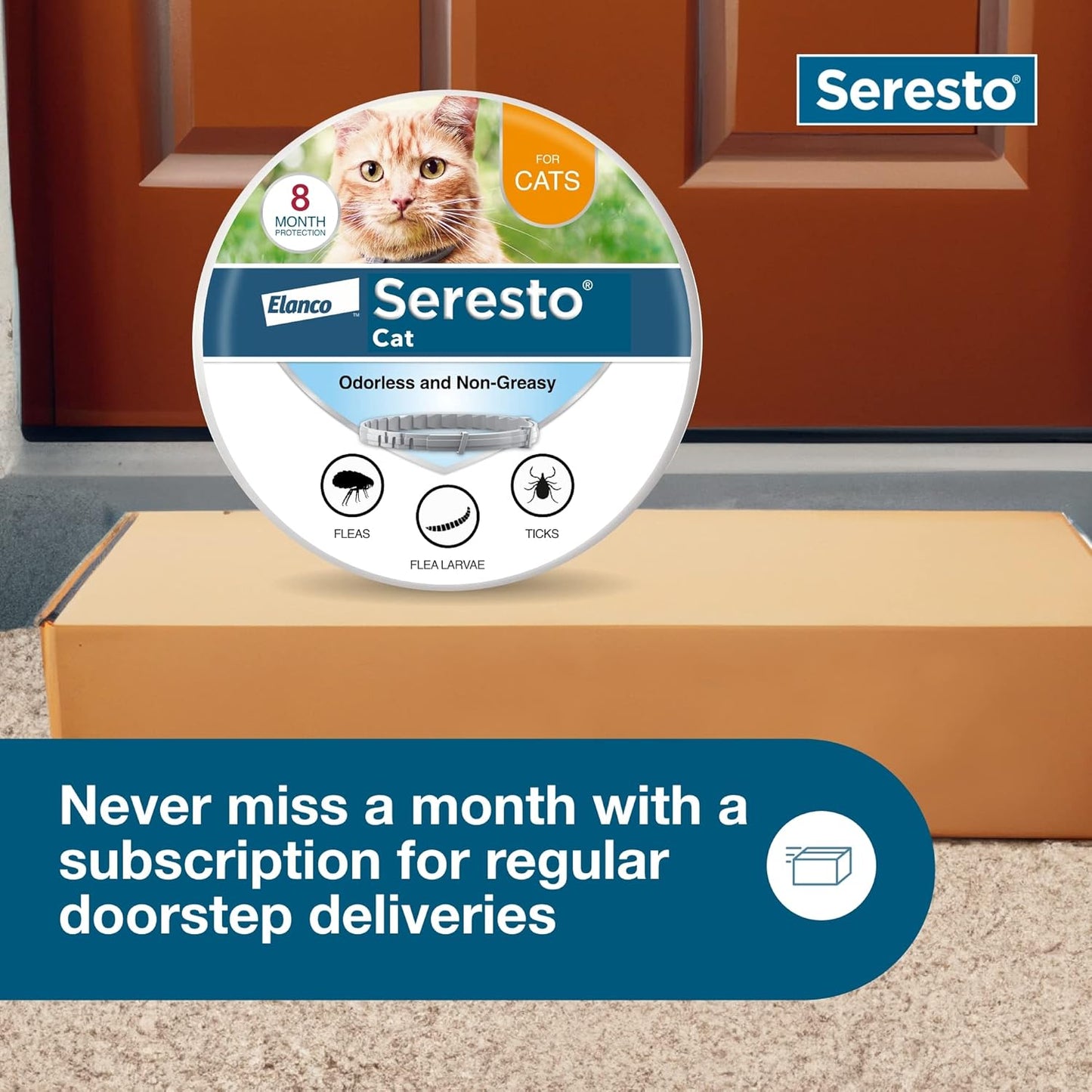 Summer Sale Seresto Flea and Tick Collar for Cats and Dogs Treatment & Prevention, Vet-Recommend, 8 Month Protection
