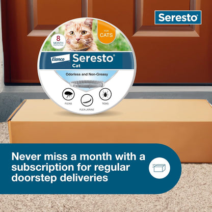 Summer Sale Seresto Flea and Tick Collar for Cats and Dogs Treatment & Prevention, Vet-Recommend, 8 Month Protection