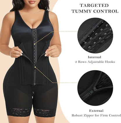 Formiva® Overbust Fajas Colombianas Shapewear for Women Tummy Control Body Shaper Girdles Post Surgery Compression Garment