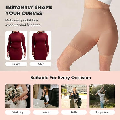 Formiva® Shapewear for Women - High-Waisted Shapewear Tummy Control Shorts, Thigh Slimmer, Underwear for Women