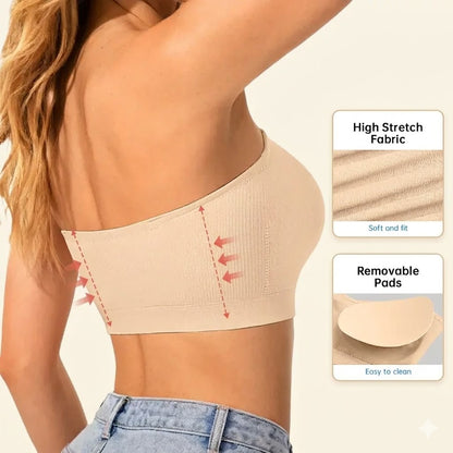 Formiva® Jelly Wireless Women Comfortable Push Up Bras Wireless Seamless Full Coverage Bra Buttery Soft Everyday Tshirt Bra