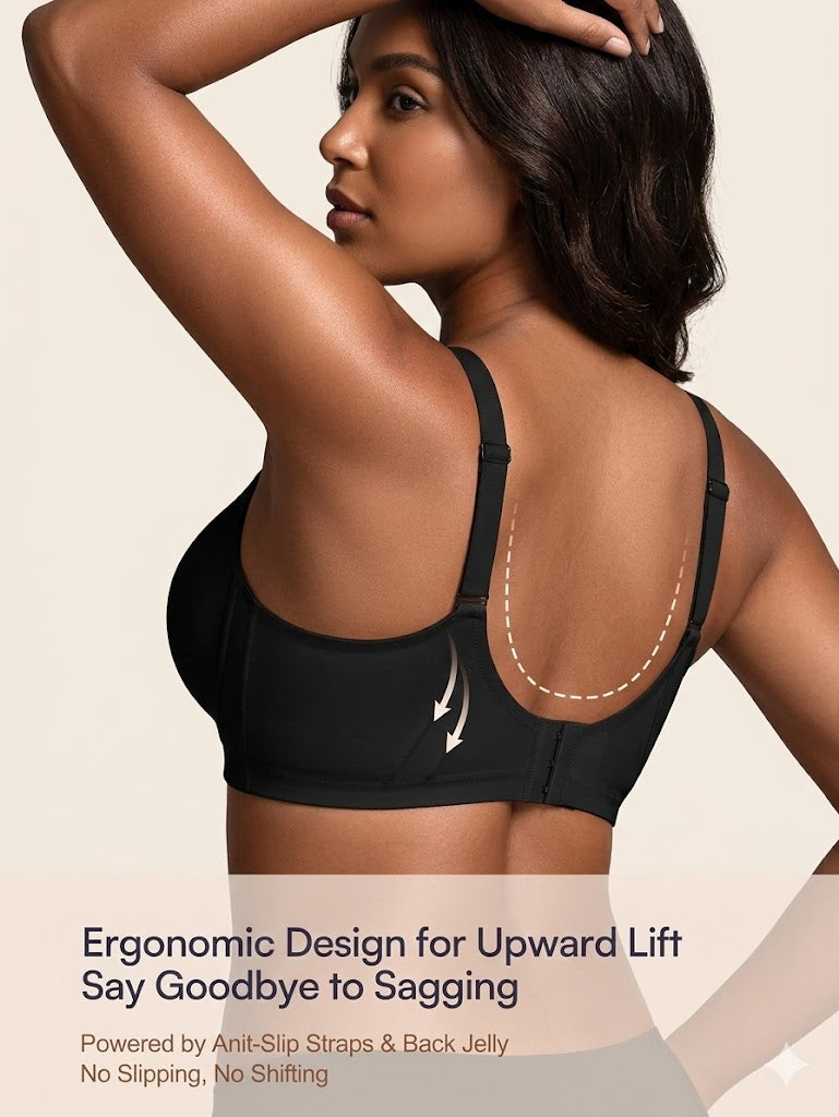 Formiva® Jelly Bras for Women No Underwire with Support - S-2XL Seamless Bralettes Everyday Comfort Tshirt Padded Bra