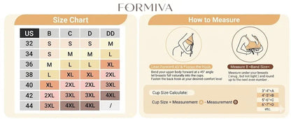 Formiva® Comfortable Seamless Full Coverage Bra for Women Wireless Bras with Soft Support Regular and Plus Size
