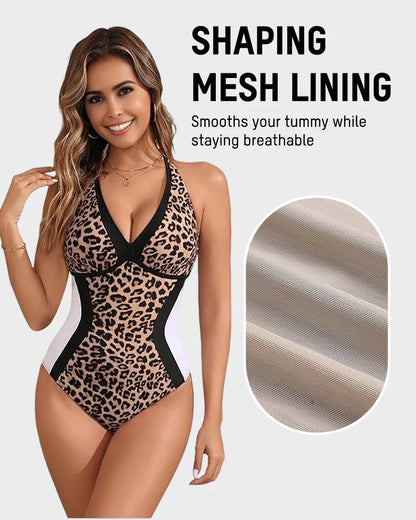 Formiva® Color Block Tummy Control One-Piece Swimsuit