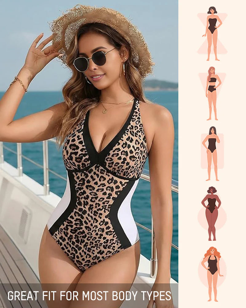 Formiva® Color Block Tummy Control One-Piece Swimsuit