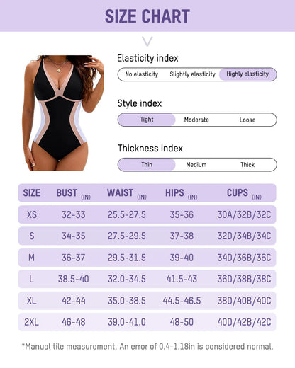 Formiva® Color Block Tummy Control One-Piece Swimsuit