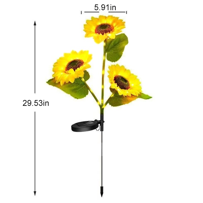 Solar LED Sunflower Garden Lights