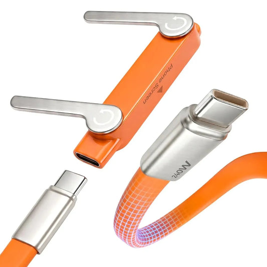 Fast-Charging Cable with Detatchable Stand