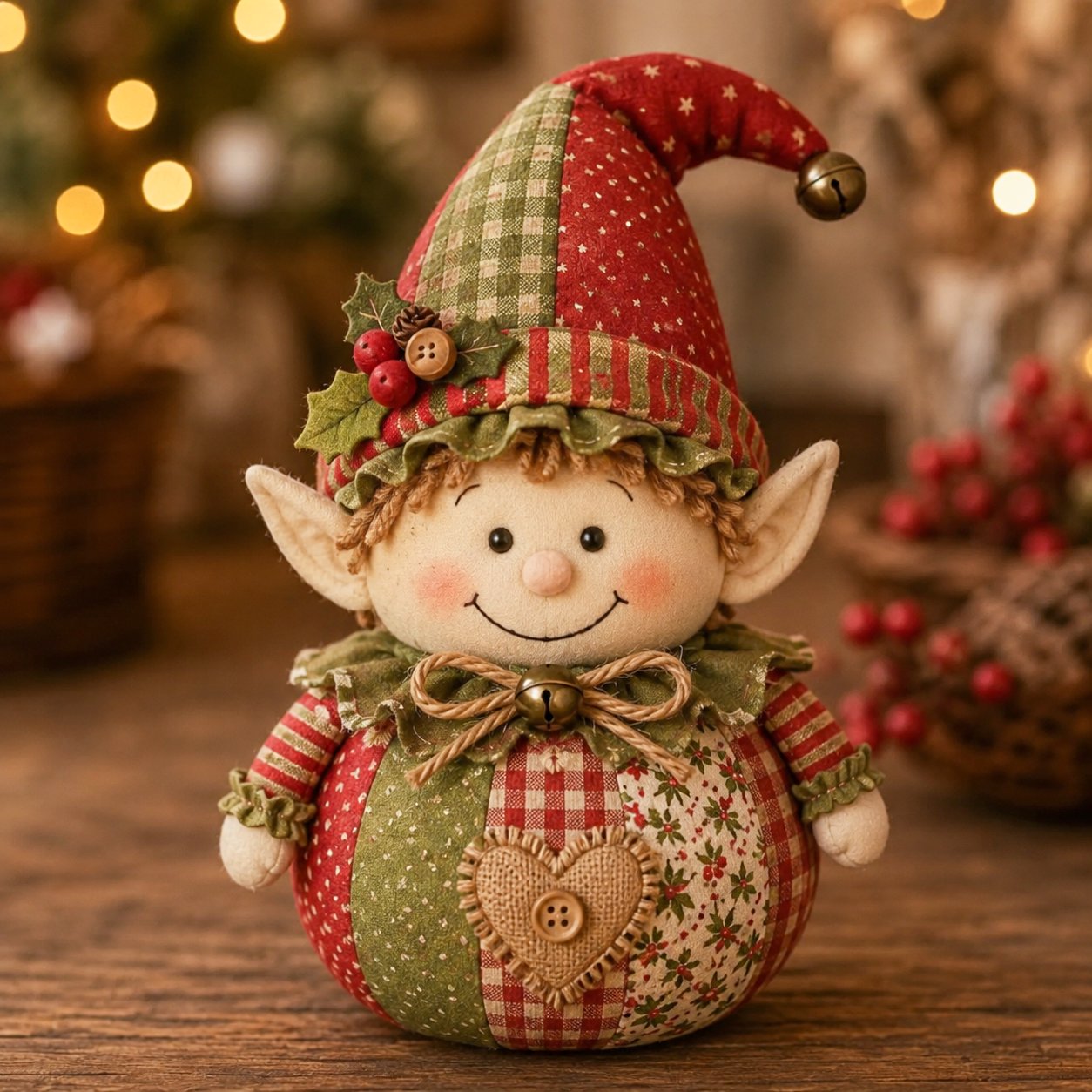 Patchwork Fabric Doll DIY Kit